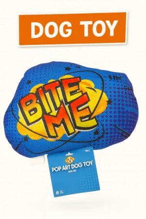 Dog Toy Bite Me Pop Art hondenspeeltje