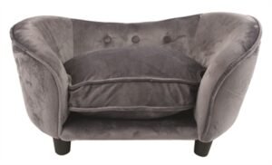 ENCHANTED HONDENMAND SOFA ULTRA PLUCHE SNUGGLE DONKERGRIJS