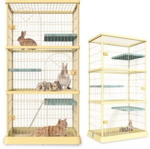 MaxxPet Kattenkooi - Konijnenhok - 3 Deurtjes