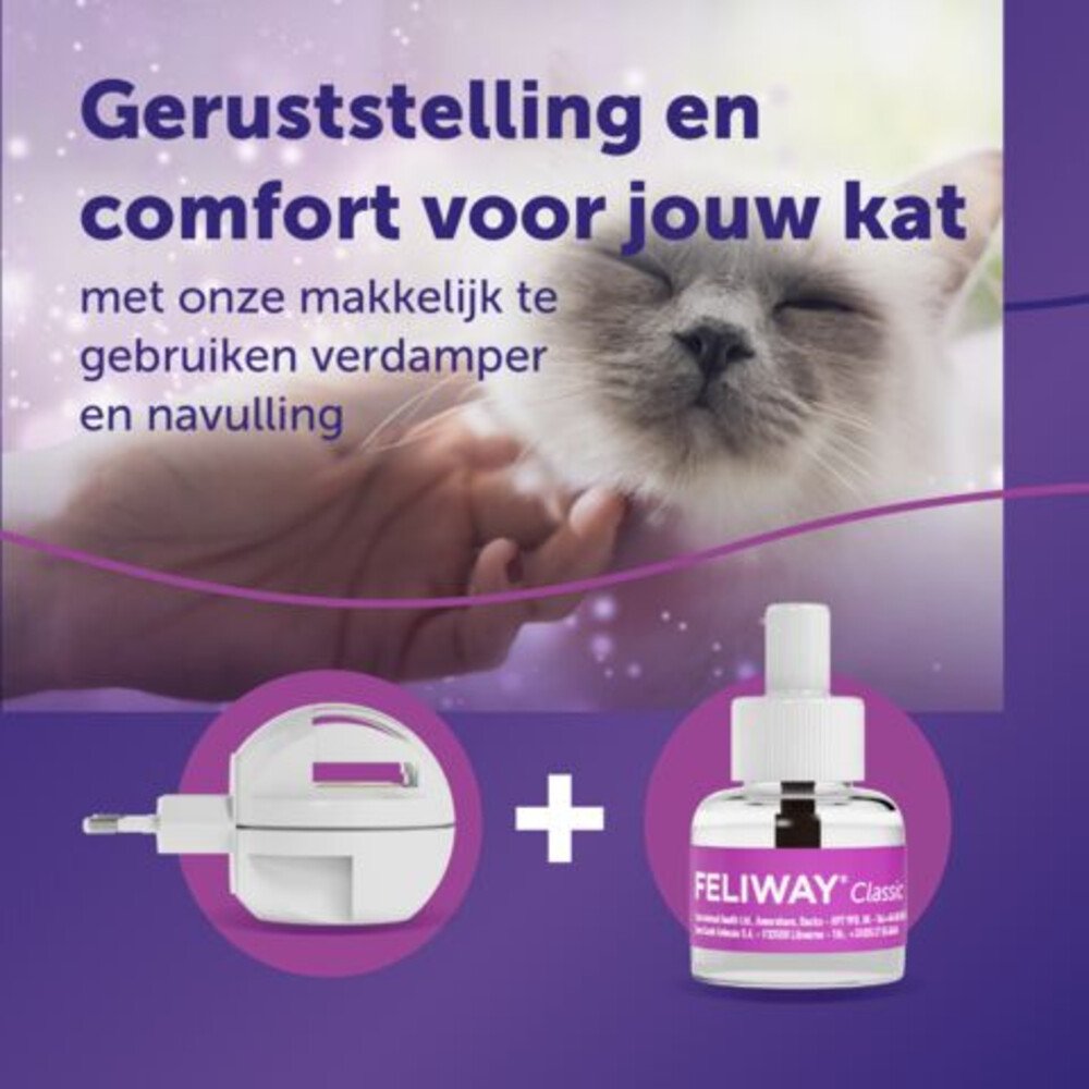 Feliway Classic Starterset Verdamper + Navulling 48 ml - Image 4