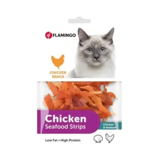 Flamingo Kattensnack Chicken Soft Strip 85 gram