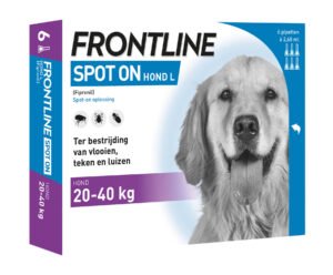 Frontline Spot-On Hond L - 2.68 ml - 6 Pipetten - 20-40 Kg