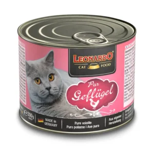 Leonardo Puur Gevogelte Kattenvoer 6 x 200g